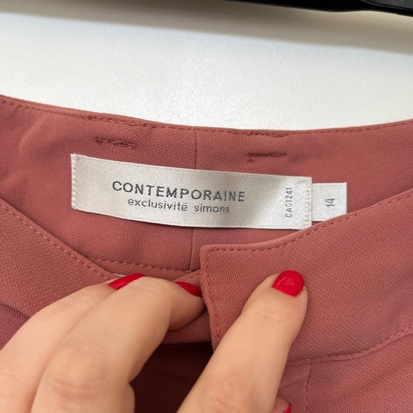 Simons Crepe semi-slim Pants - Picture 3 of 4